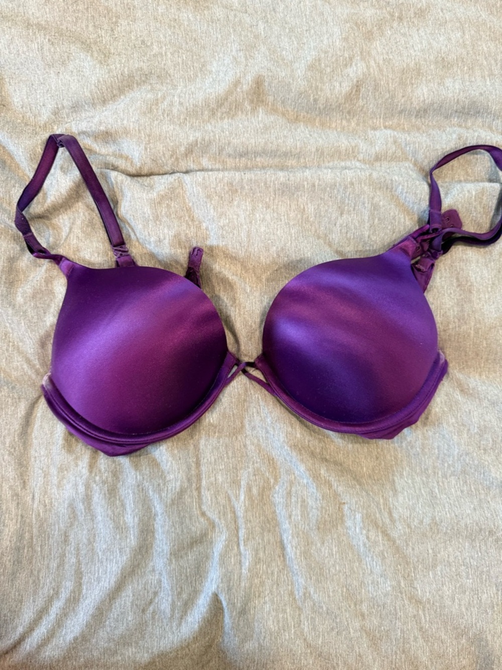 Victoria's Secret Satin Purple Push-Up Bra